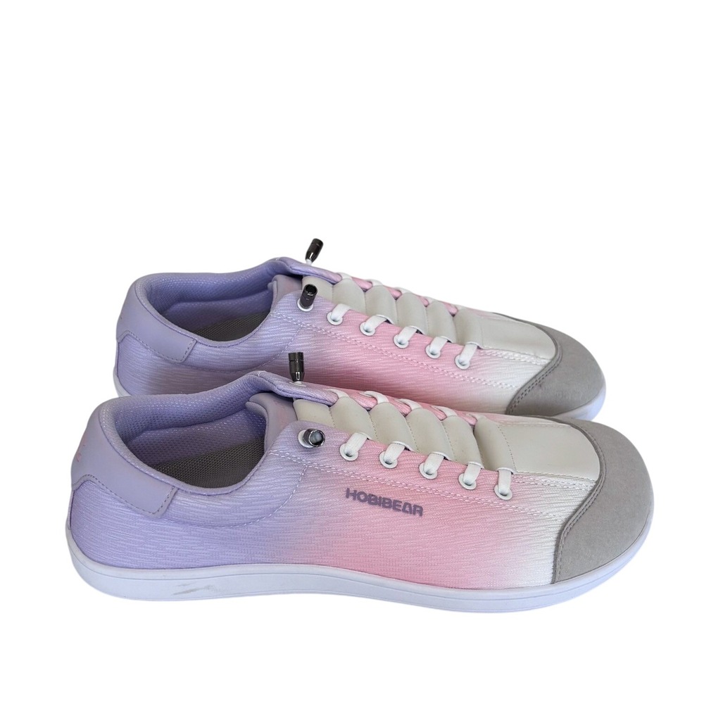 Hobibear Womens Barefoot Ombre Walking Sneakers 43/11 Purple Pink Wide Toe Box